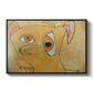 Cubist Dog with Stars (Student Art) - Floater Framed Canvas Print