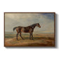 Dr. Syntax, a Bay Racehorse, Standing in a Coastal Landscape, an Estuary Beyond, c. 1820 - Floater Framed Canvas Print