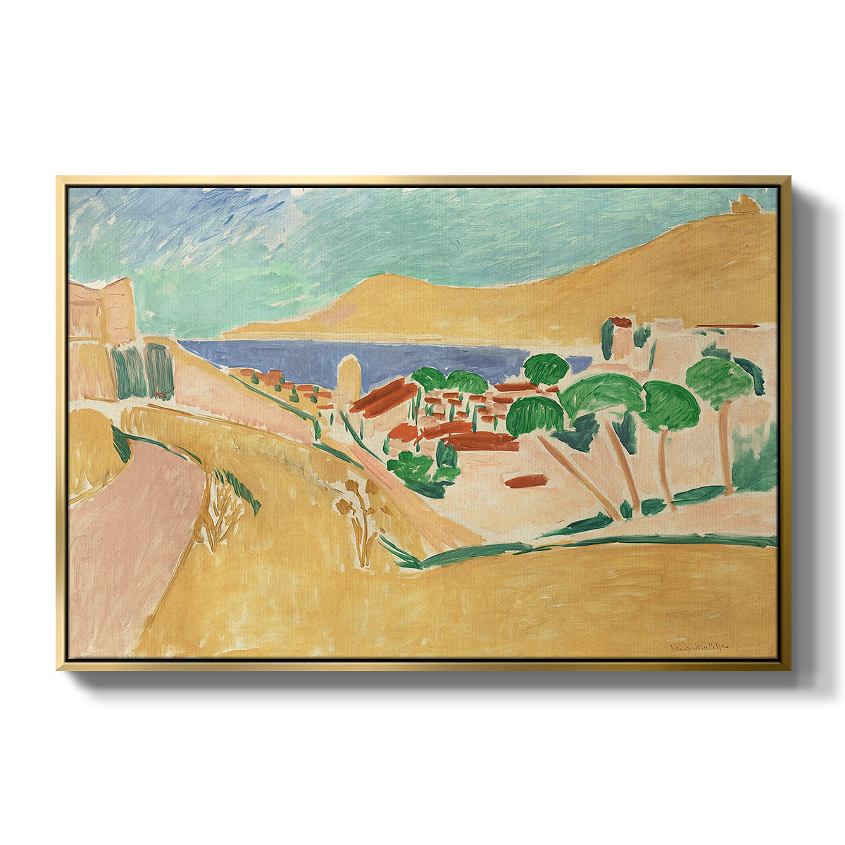 Collioure in August, c. 1911 - Floater Framed Canvas Print