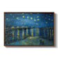 Starry Night Over the Rhône, 1888 - Floater Framed Canvas Print