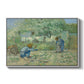 First Steps after Millet, 1890 - Floater Framed Canvas Print