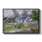 Houses in Auvers, 1890 - Floater Framed Canvas Print