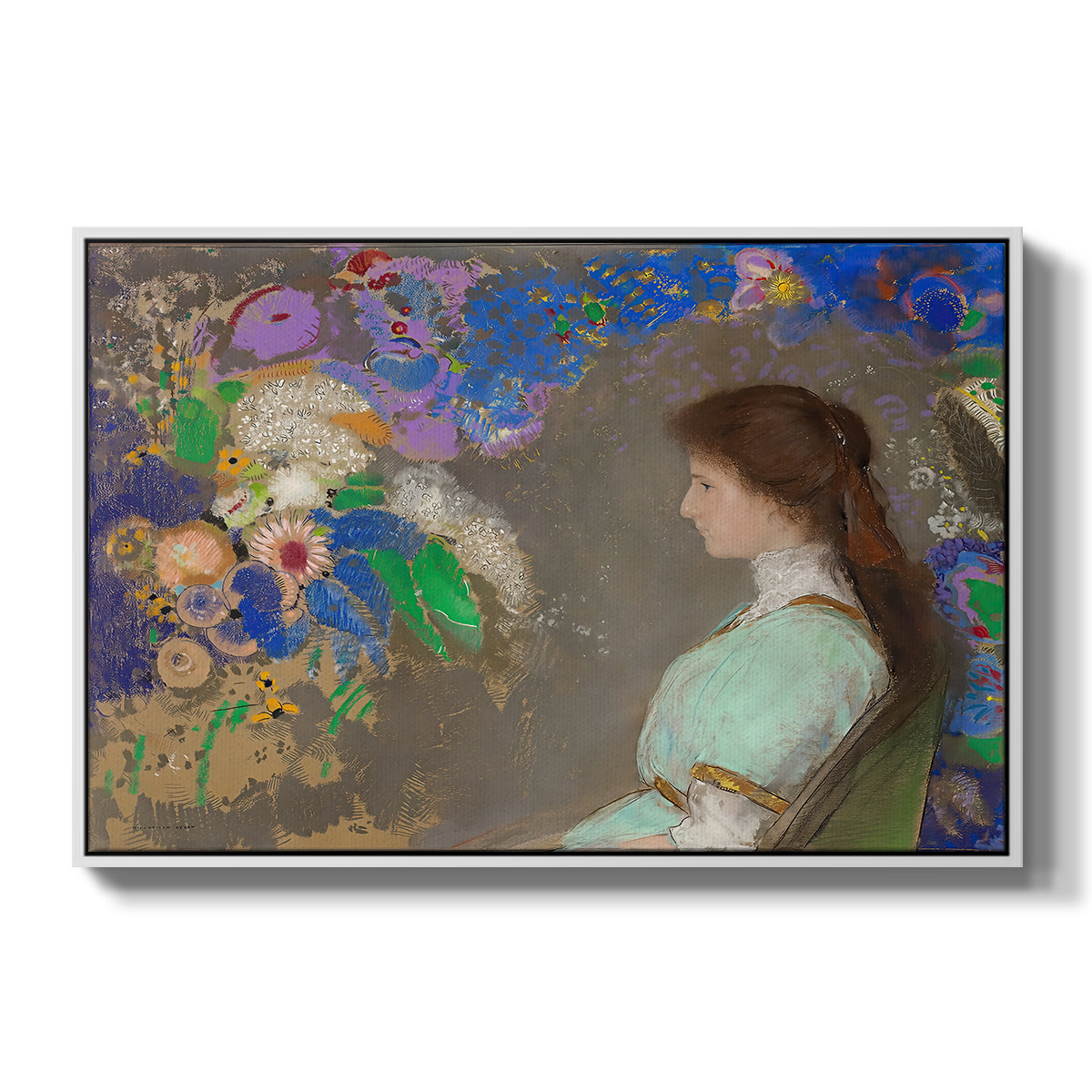 Portrait of Violette Heymann, 1910 - Floater Framed Canvas Print