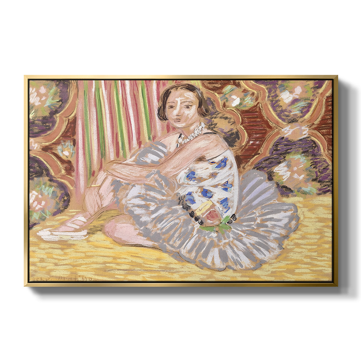 The Dancer (La danseuse), c. 1927 - Floater Framed Canvas Print