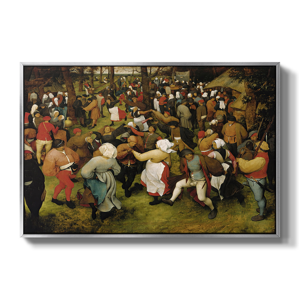 The Wedding Dance, c. 1566 - Floater Framed Canvas Print