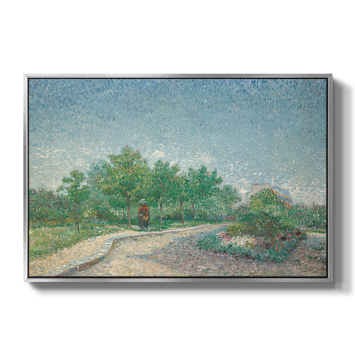 Square Saint-Pierre, Paris, 1887 - Floater Framed Canvas Print