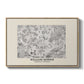 Fleurs, 1866 (Morris Inspired) - Floater Framed Canvas Print
