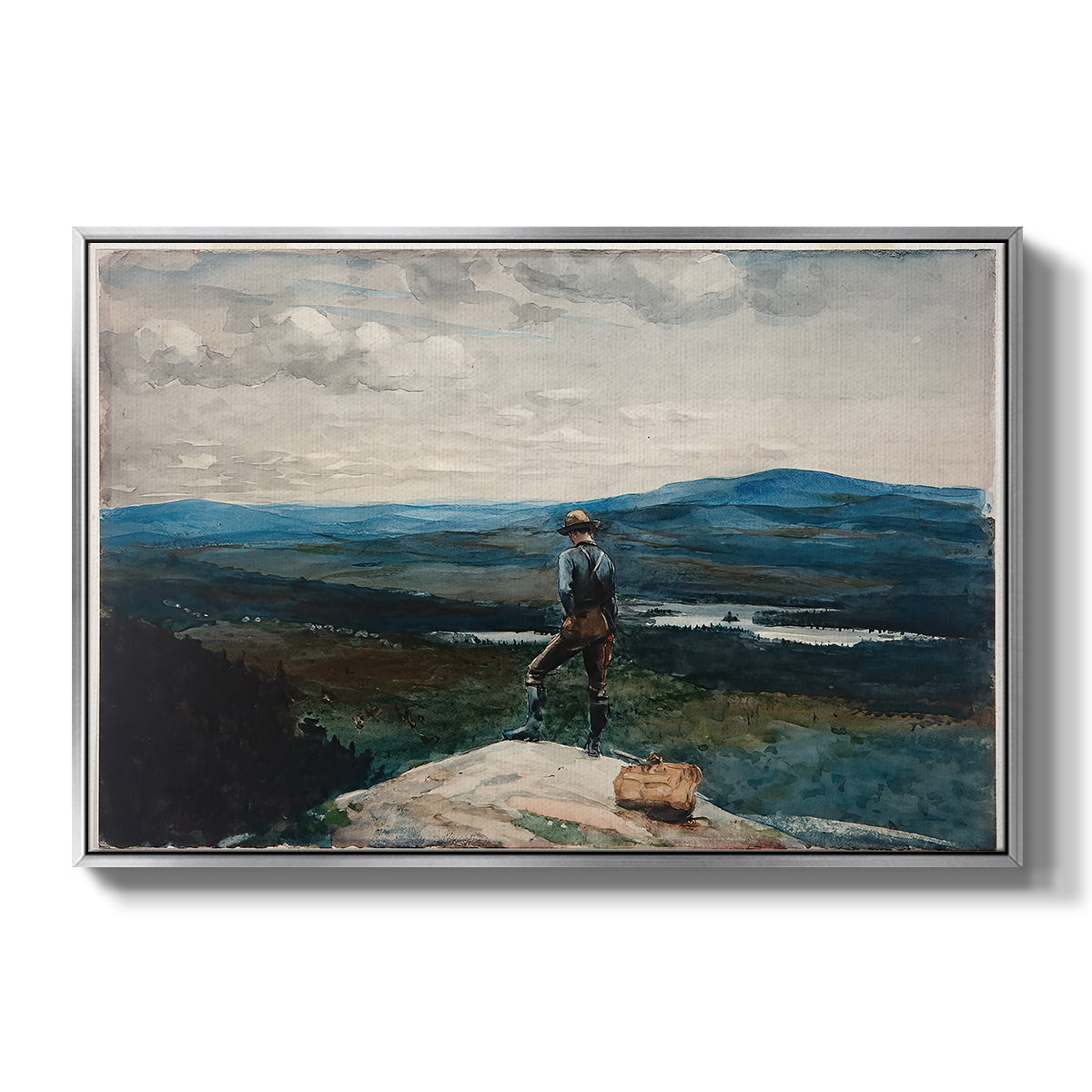 The Ranger, Adirondacks, 1882 - Floater Framed Canvas Print