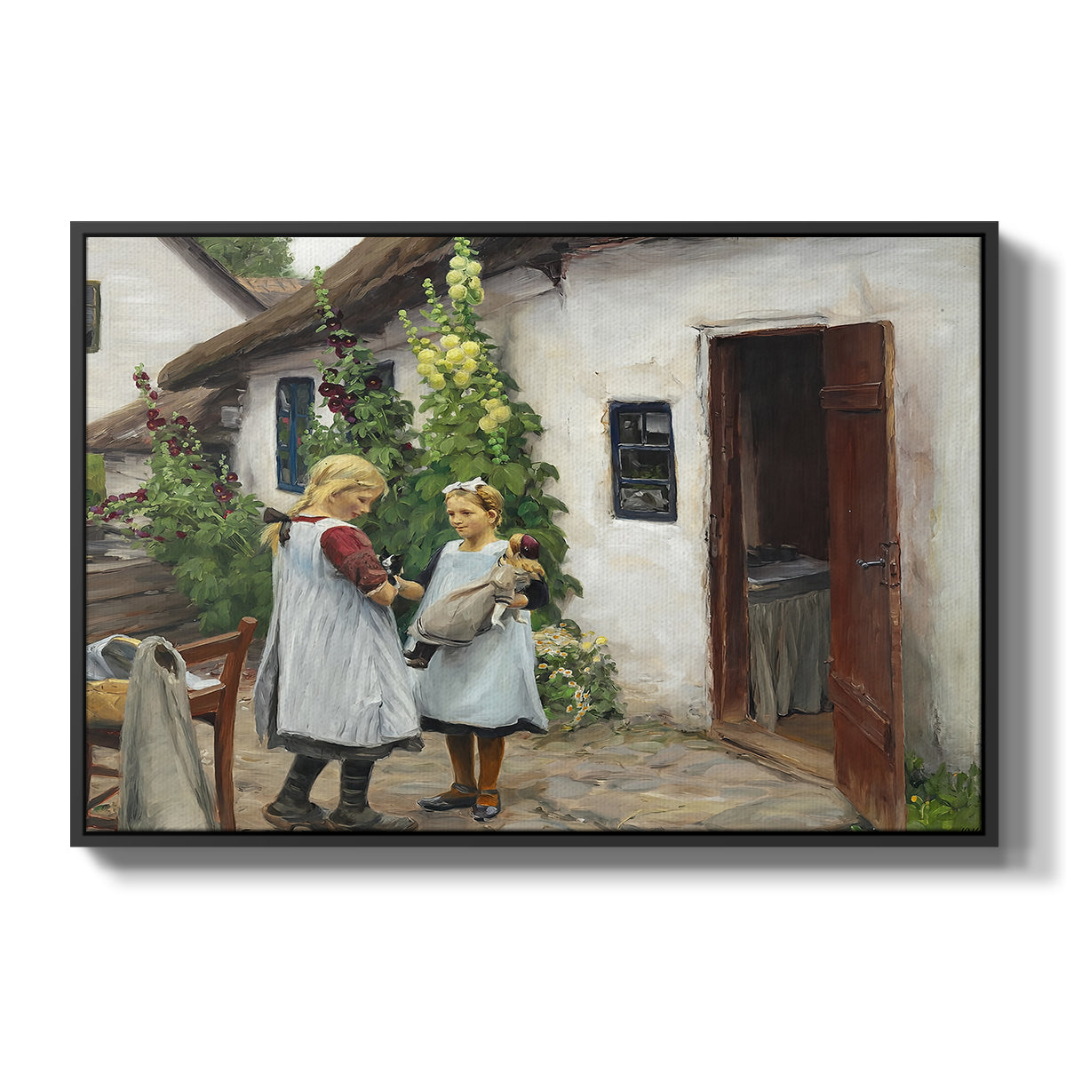 Have You Seen My Kitten?, 1914 - Floater Framed Canvas Print