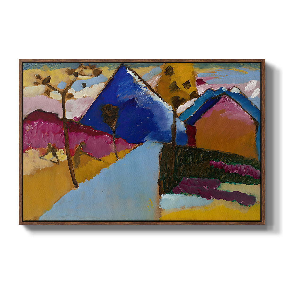 Kochel Straight Street, 1909 - Floater Framed Canvas Print