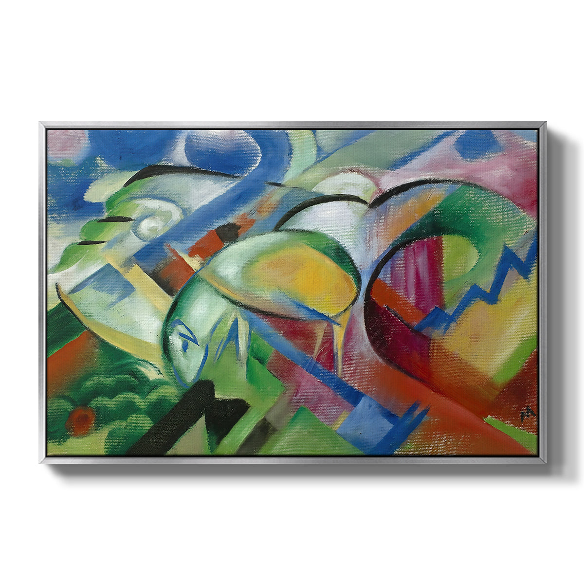 The Sheep, c. 1913-1914 - Floater Framed Canvas Print
