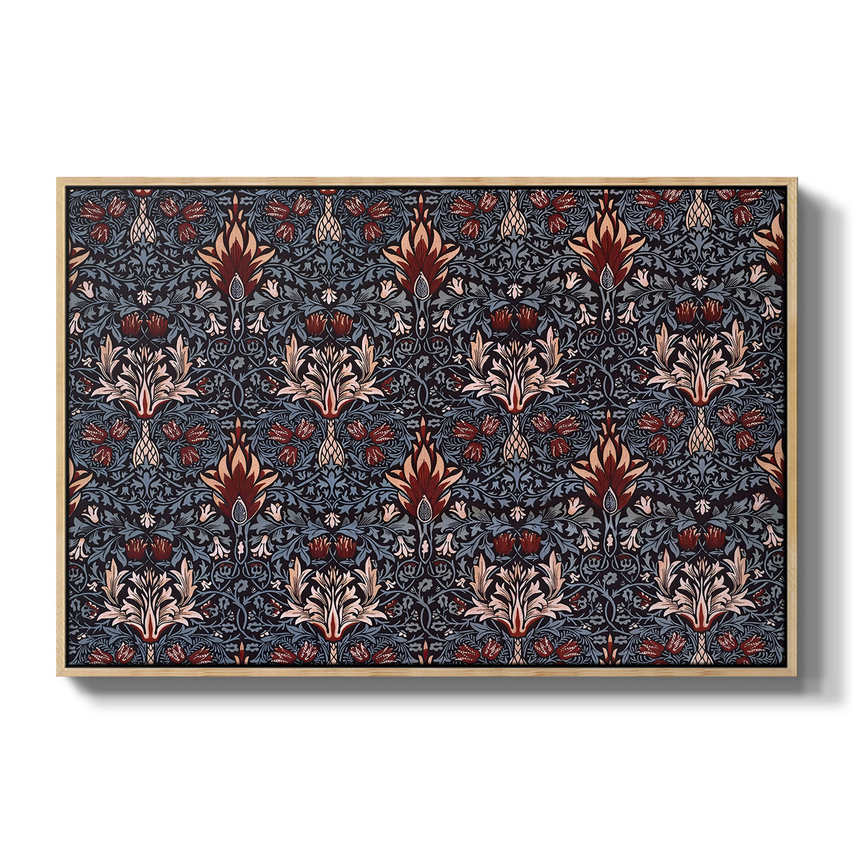 Snakeshead (Printed Textile), c. 1876 - Floater Framed Canvas Print