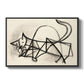 Study of a Cat (Étude de chat), 1946 - Floater Framed Canvas Print
