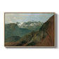 The Dachstein from the Plassen near Hallstatt, 1827 - Floater Framed Canvas Print