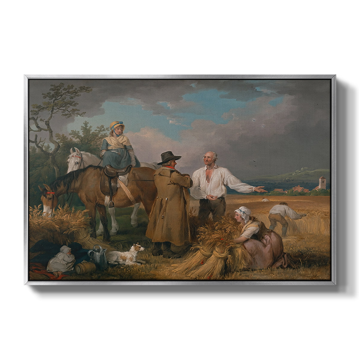 The Reapers, 1800 - Floater Framed Canvas Print