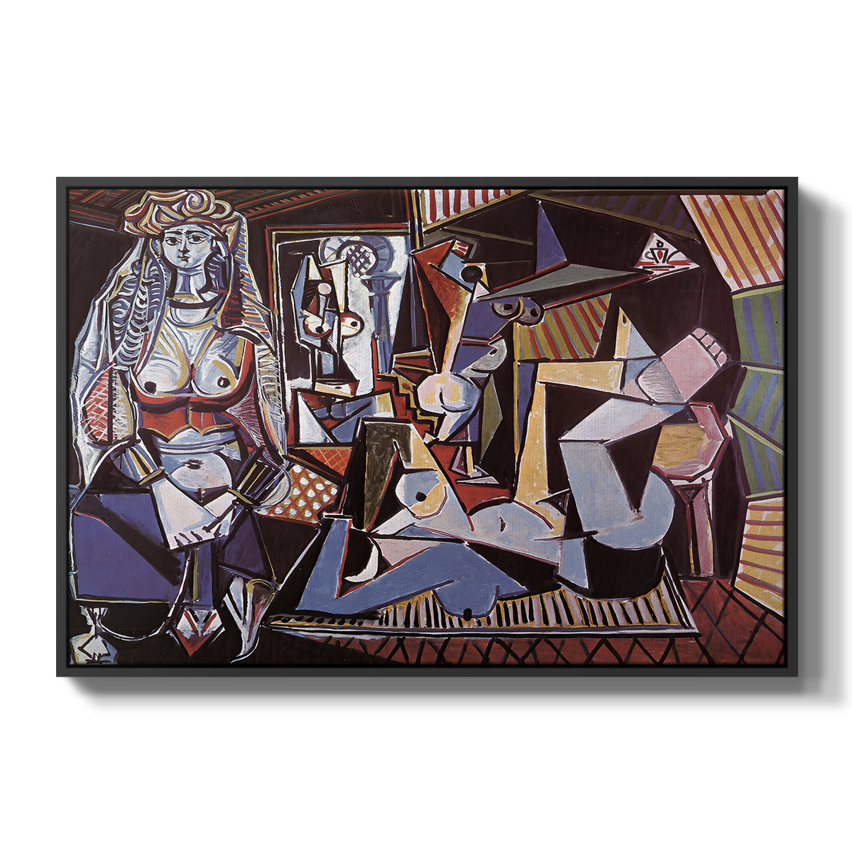 Women of Algiers (Version O), 1955 - Floater Framed Canvas Print