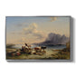 Shepherds and Cattle on Lake Attersee, 1852 - Floater Framed Canvas Print