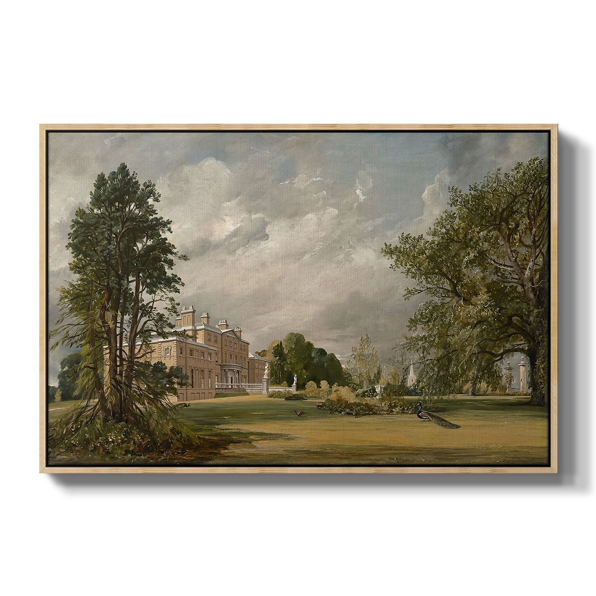 Malvern Hall, 1821 - Floater Framed Canvas Print