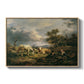 Young Peasant Couple Resting in the Field, 1829 - Floater Framed Canvas Print