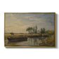 Barge below Flatford Lock, c. 1810 - Floater Framed Canvas Print