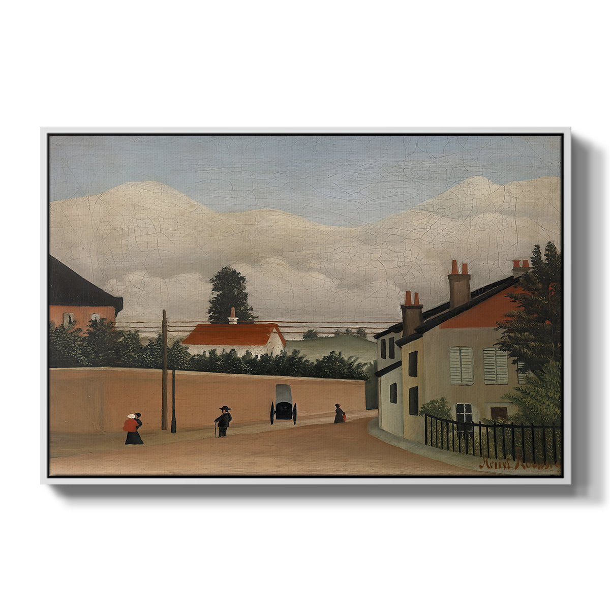 Outskirts of Paris, c. 1906-1910 - Floater Framed Canvas Print