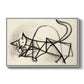 Study of a Cat (Étude de chat), 1946 - Floater Framed Canvas Print