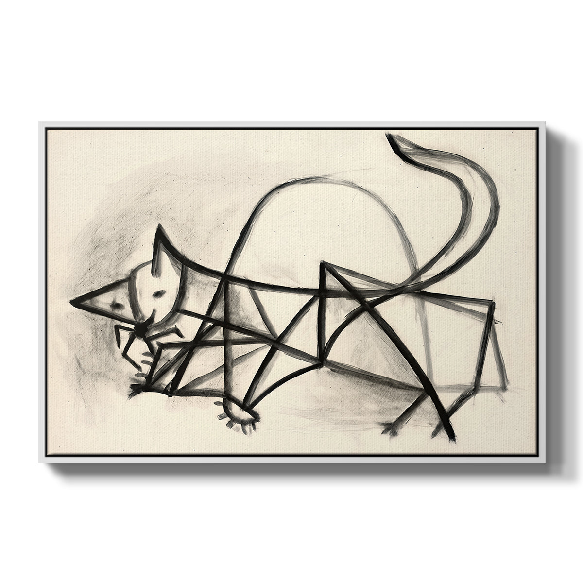 Study of a Cat (Étude de chat), 1946 - Floater Framed Canvas Print