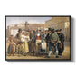 A Charlatan Selling Blacking in the Piazza Barberini in Rome, c. 1840-1849 - Floater Framed Canvas Print