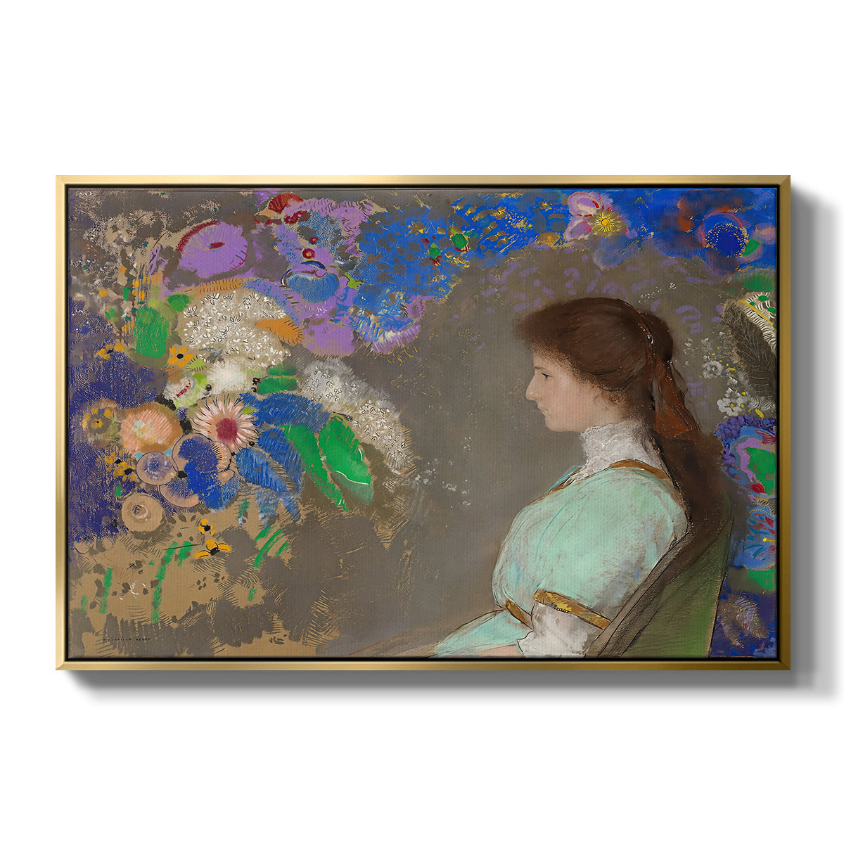 Portrait of Violette Heymann, 1910 - Floater Framed Canvas Print