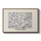 Fleurs, 1866 (Morris Inspired) - Floater Framed Canvas Print