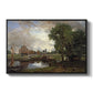 Dedham Lock and Mill, c. 1820 - Floater Framed Canvas Print