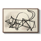 Study of a Cat (Étude de chat), 1946 - Floater Framed Canvas Print