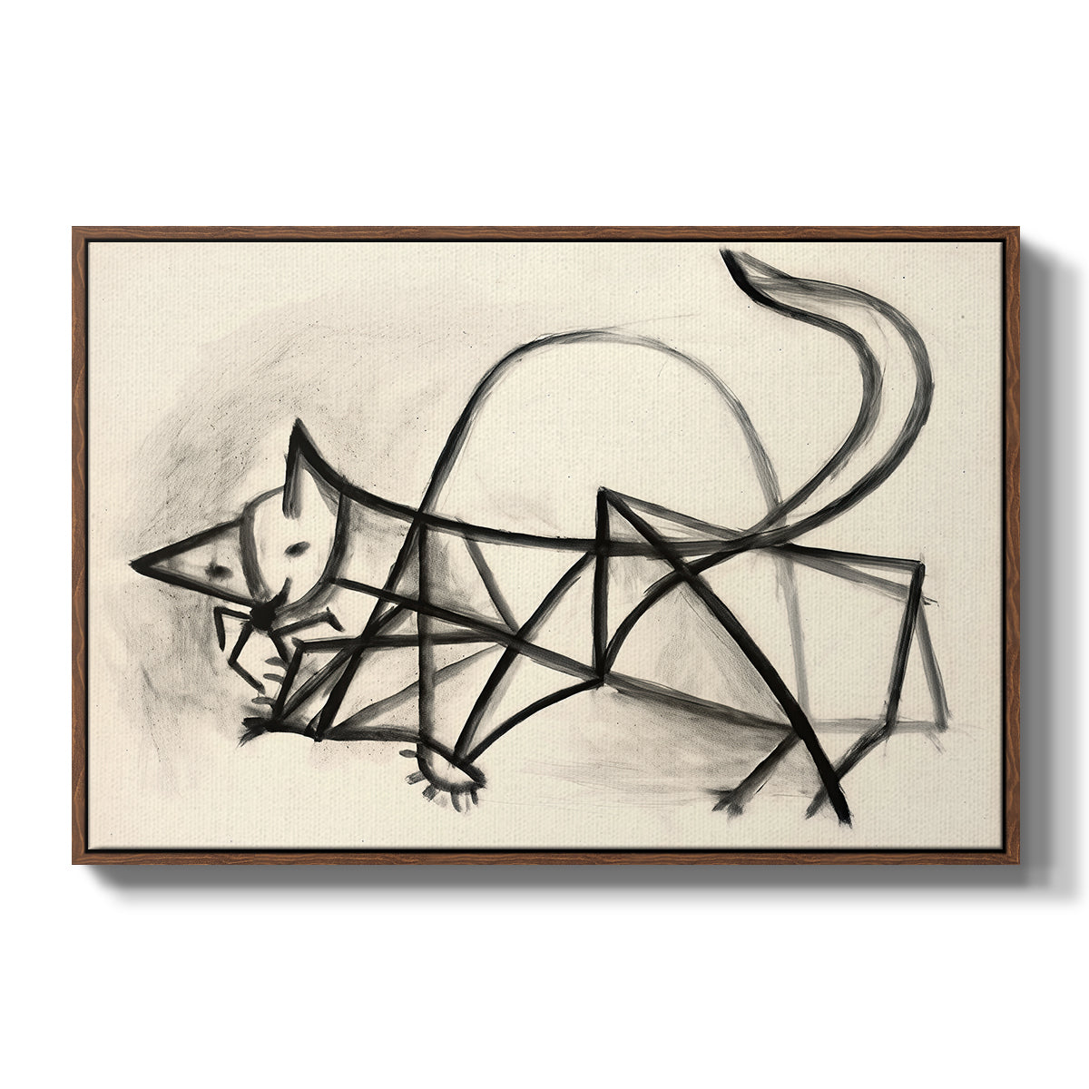 Study of a Cat (Étude de chat), 1946 - Floater Framed Canvas Print