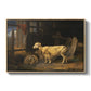 Sheep in a Stable, 1810 - Floater Framed Canvas Print