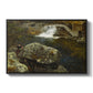 By the Mill Pond (En Mølledam), 1850 - Floater Framed Canvas Print