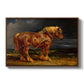 The Shire Horse Elephant in an Extensive Landscape, c. 1850s - Floater Framed Canvas Print