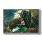 Campfire, Adirondacks, 1892 - Floater Framed Canvas Print