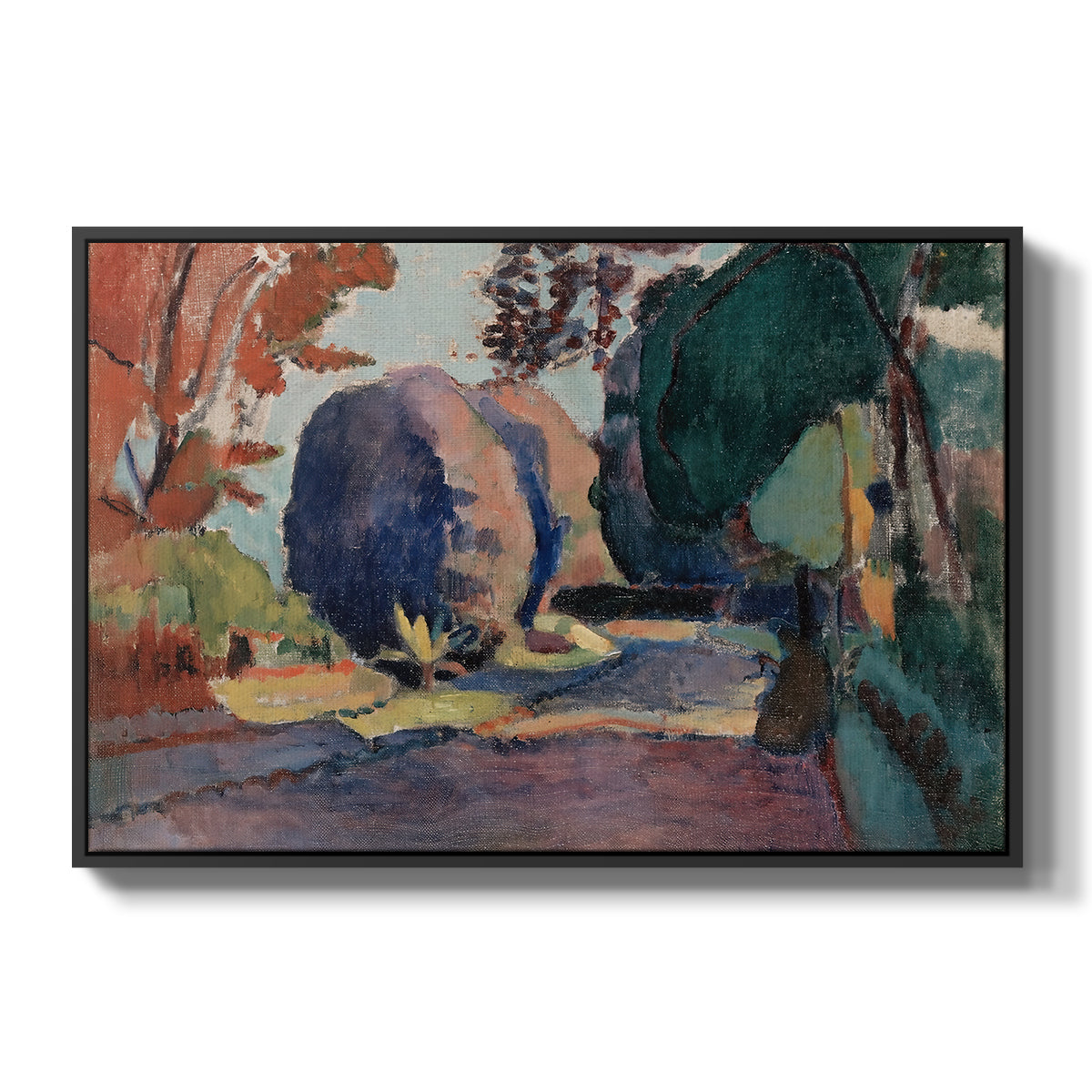 The Luxembourg Gardens, 1901 - Floater Framed Canvas Print