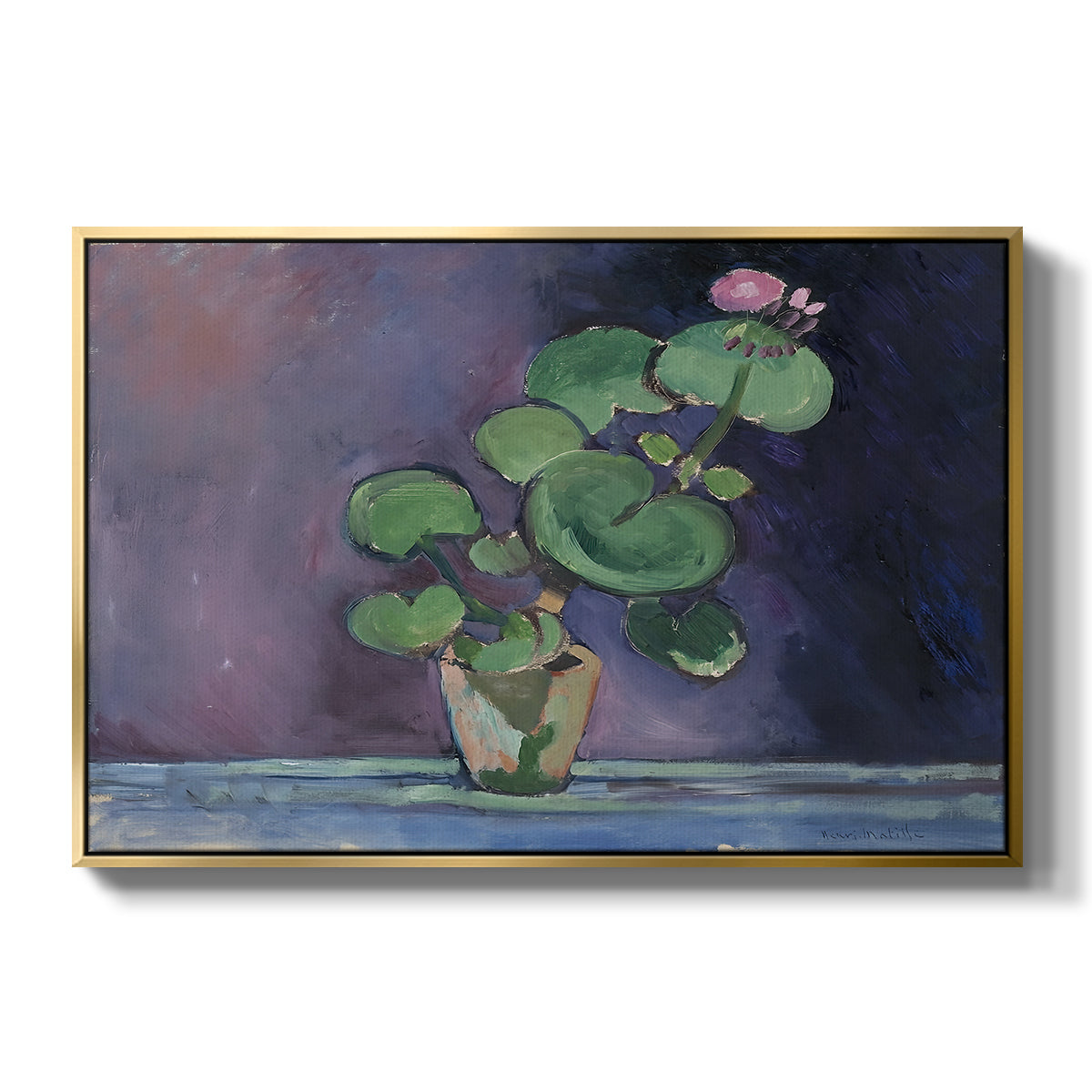 Geranium, 1909 - Floater Framed Canvas Print