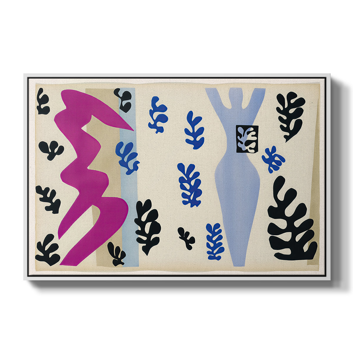 The Knife Thrower (Le lanceur de couteaux), from Jazz, 1947 - Floater Framed Canvas Print