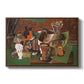 Playing Cards, Glasses, Bottle of Rum: "Vive la France", 1914-1915 - Floater Framed Canvas Print
