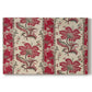 Canvas art print portraying a repeating pattern with floral arrangements emerging from horn-shaped forms, set against a white background