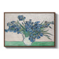 Irises, 1890 - Floater Framed Canvas Print