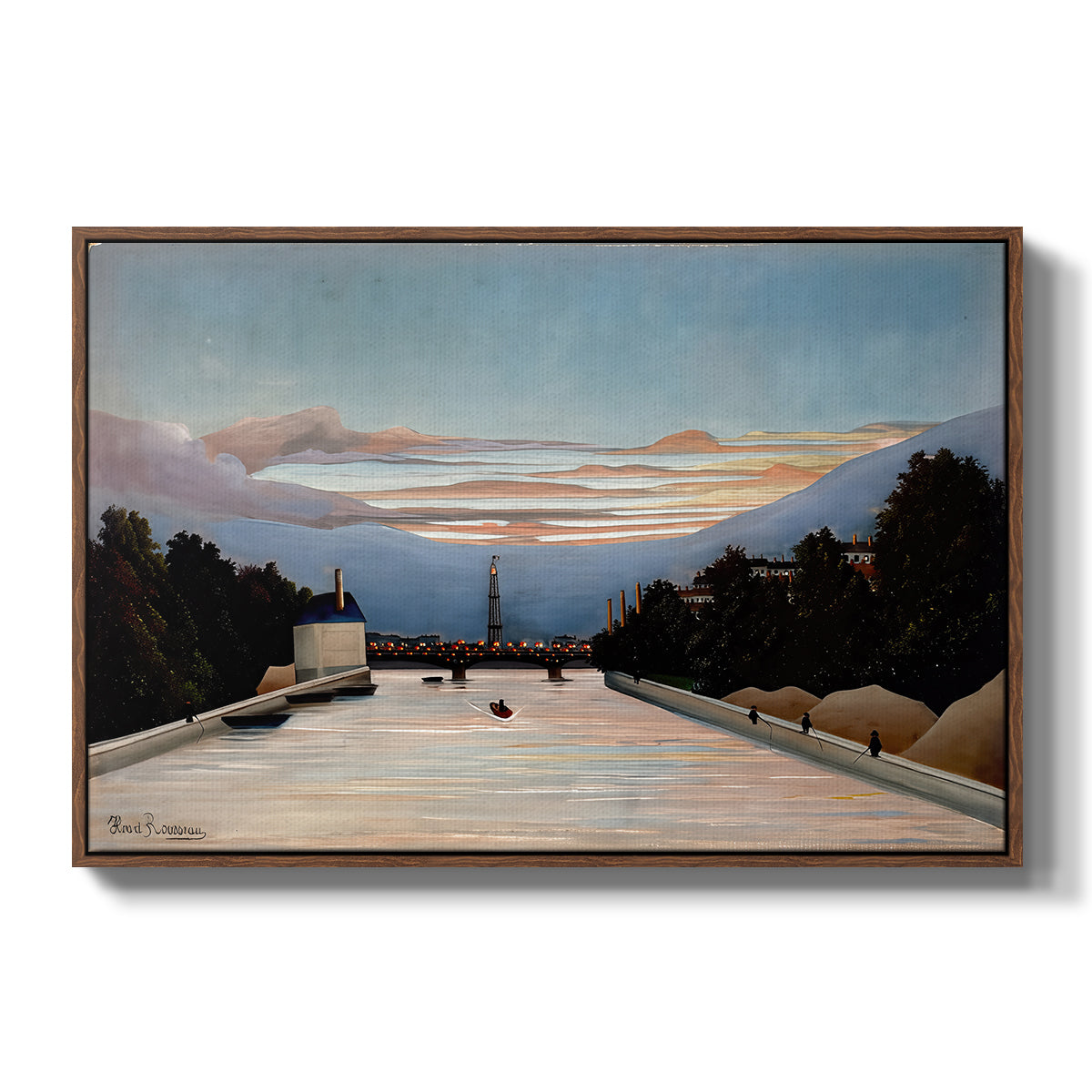 The Eiffel Tower, c. 1898 - Floater Framed Canvas Print