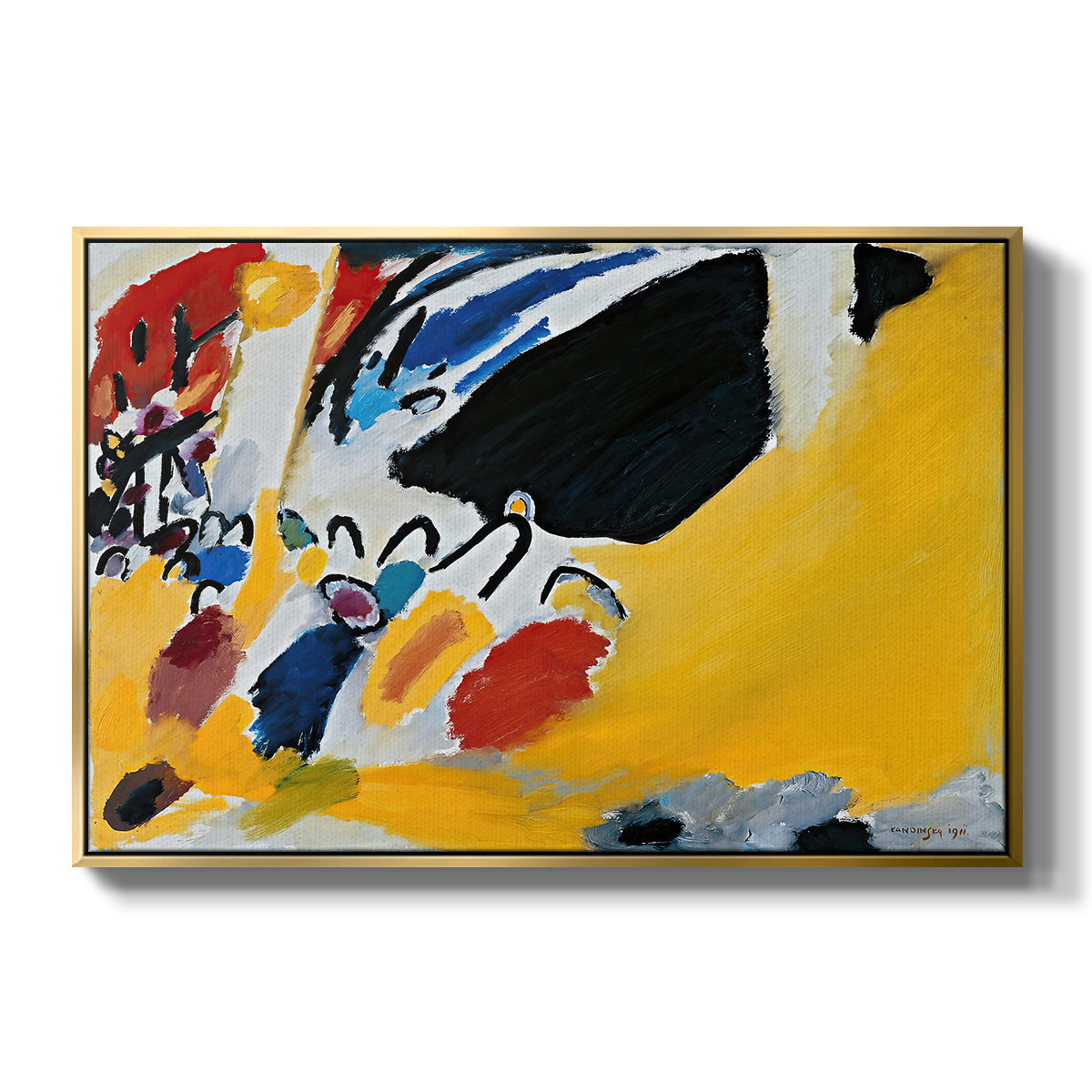 Impression III (Concert), 1911 - Floater Framed Canvas Print