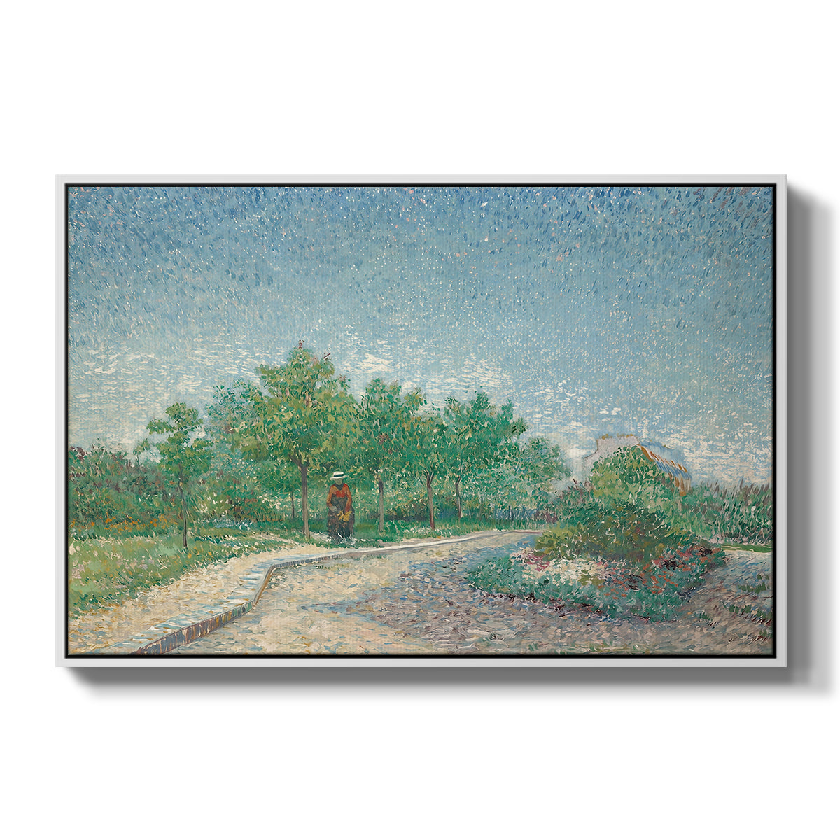 Square Saint-Pierre, Paris, 1887 - Floater Framed Canvas Print