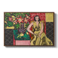 Seated Woman with a Vase of Amaryllis, 1941 - Floater Framed Canvas Print