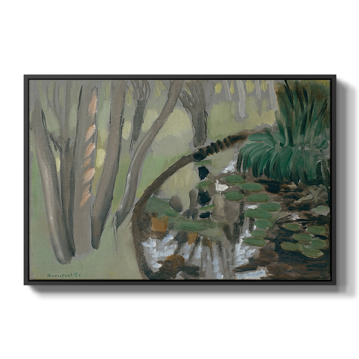 The Stream, Maintenon, 1918 - Floater Framed Canvas Print