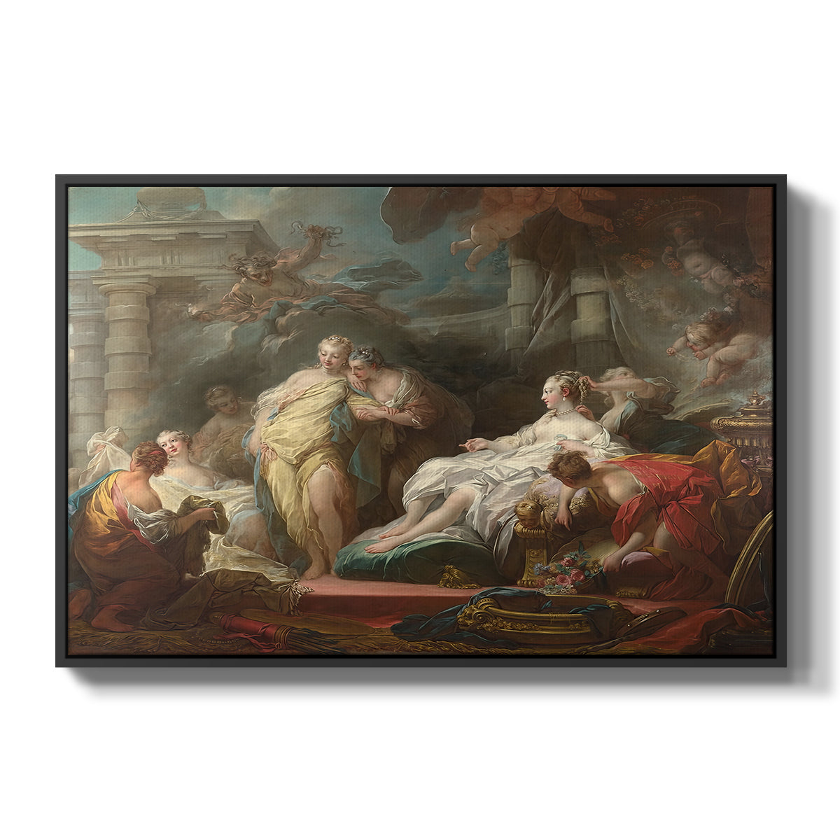 Psyche Showing Her Sisters Her Gifts from Cupid, 1753 - Floater Framed Canvas Print