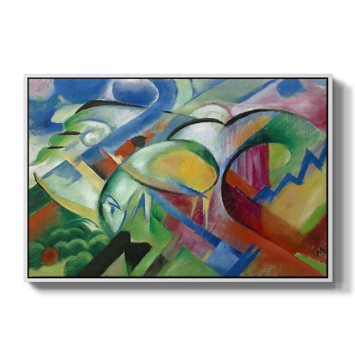 The Sheep, c. 1913-1914 - Floater Framed Canvas Print